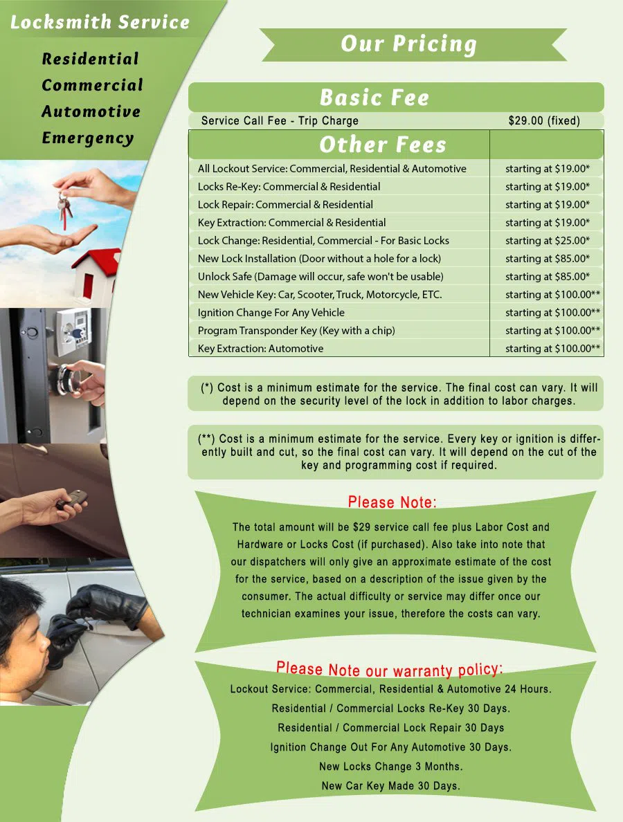 Swarthmore PA Locksmith Store Swarthmore, PA 610-598-0043 - price-list-c-22